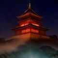 情侣在城市天台拍摄夜景自拍，霓虹灯光映照脸庞，羞羞视频都市恋爱系列更新